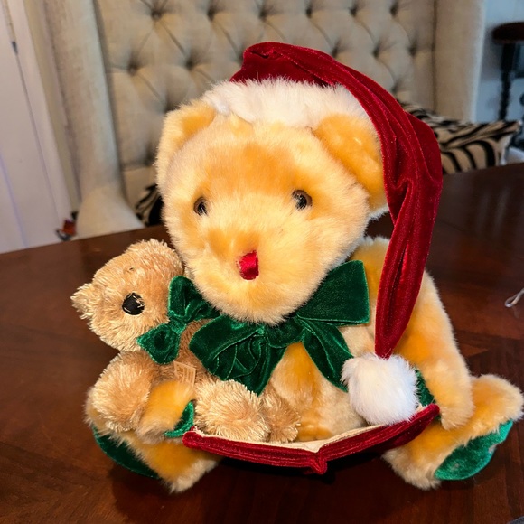 Vintage Dan Dee Talking Plush Bear Reads True Story of Christmas Animated Lights - Picture 8 of 9